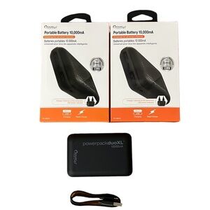 2 Universal Rapid Portable Battery Power Packs For All Smartphones Rapid Charge